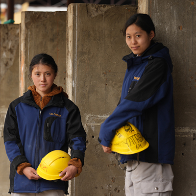 Two female TVET trainees
